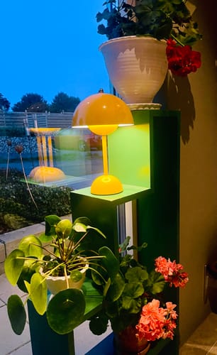 Customer photo review of Bordslampa - Svamplampa Flowerbud - Batteridriven 5000 mAH
