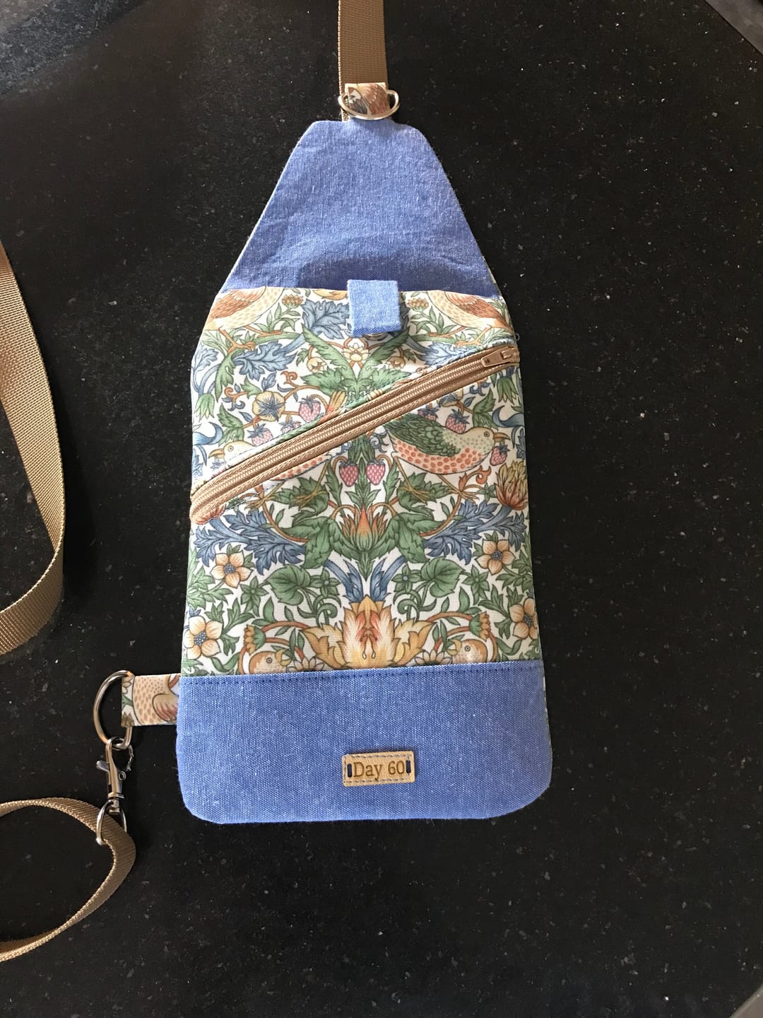 Customer photo review of William Morris Garden Birds Water Resistant Fabric