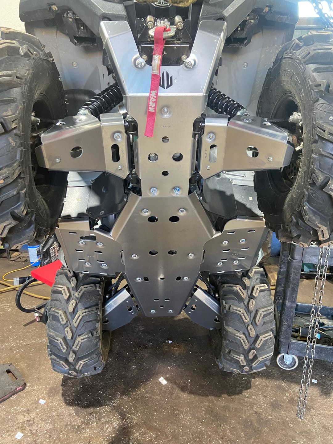 Customer photo review of Complete Aluminum Skid Plates for Yamaha Grizzly 550/700