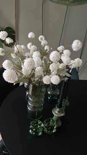 Customer photo review of Zijden Kiku Bloemen - Wit (10 stengels)