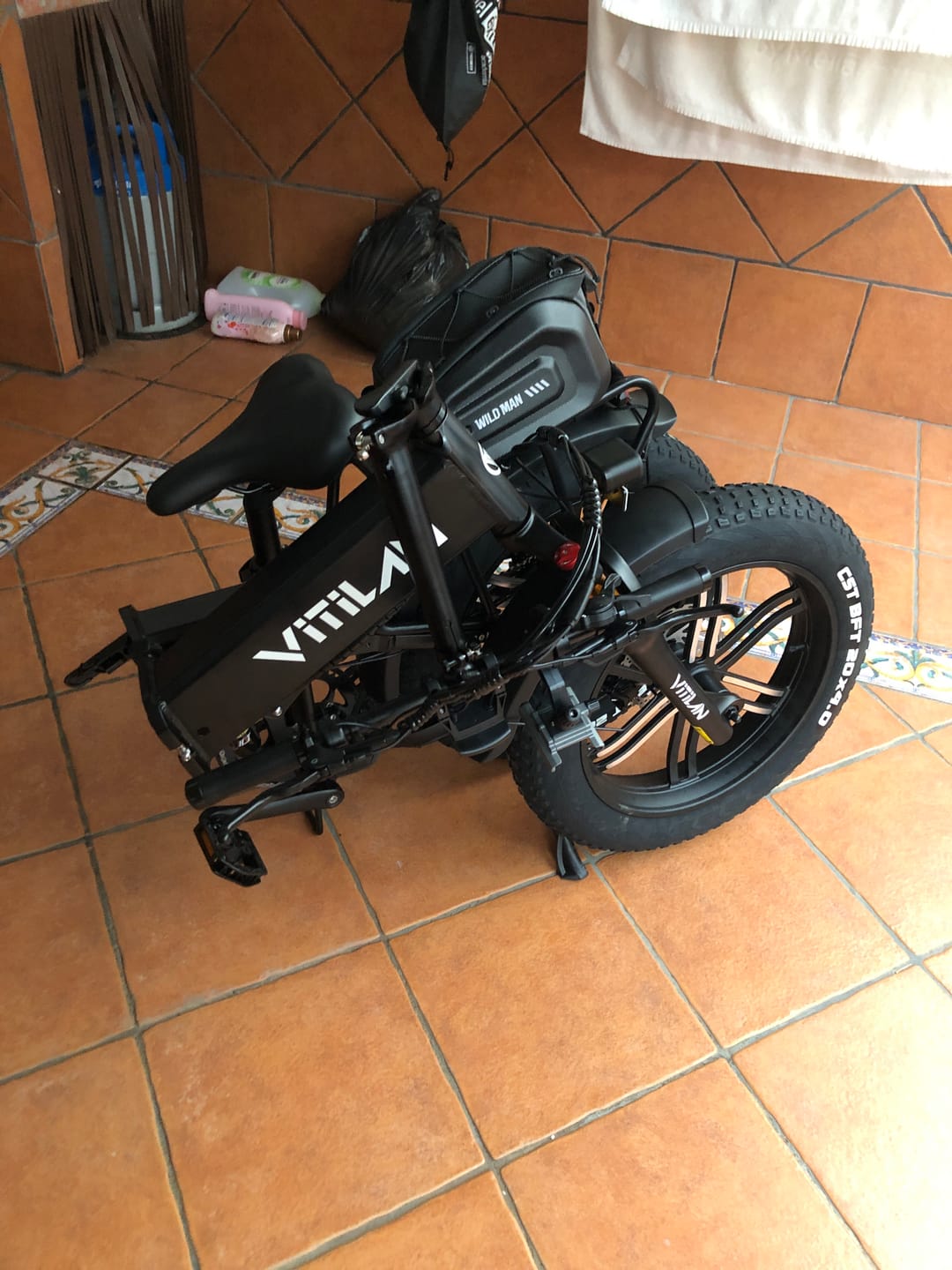 Customer photo review of I7 Pro Folding Full Suspension Electric Bike