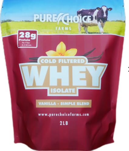 Customer photo review of Whey Protein Isolate with Organic Vanilla