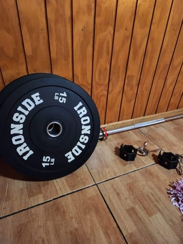 Customer photo review of Barra olímpica 700 LB fullpower training 15KG