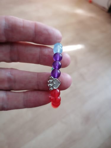Customer photo review of Help For Paws™ Rainbow Bridge Memory Bracelet