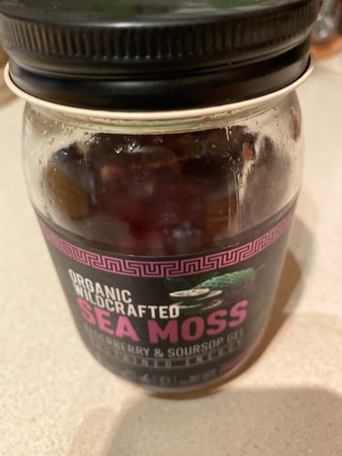 Customer photo review of Elderberry and Soursop Sea Moss Gel Trio