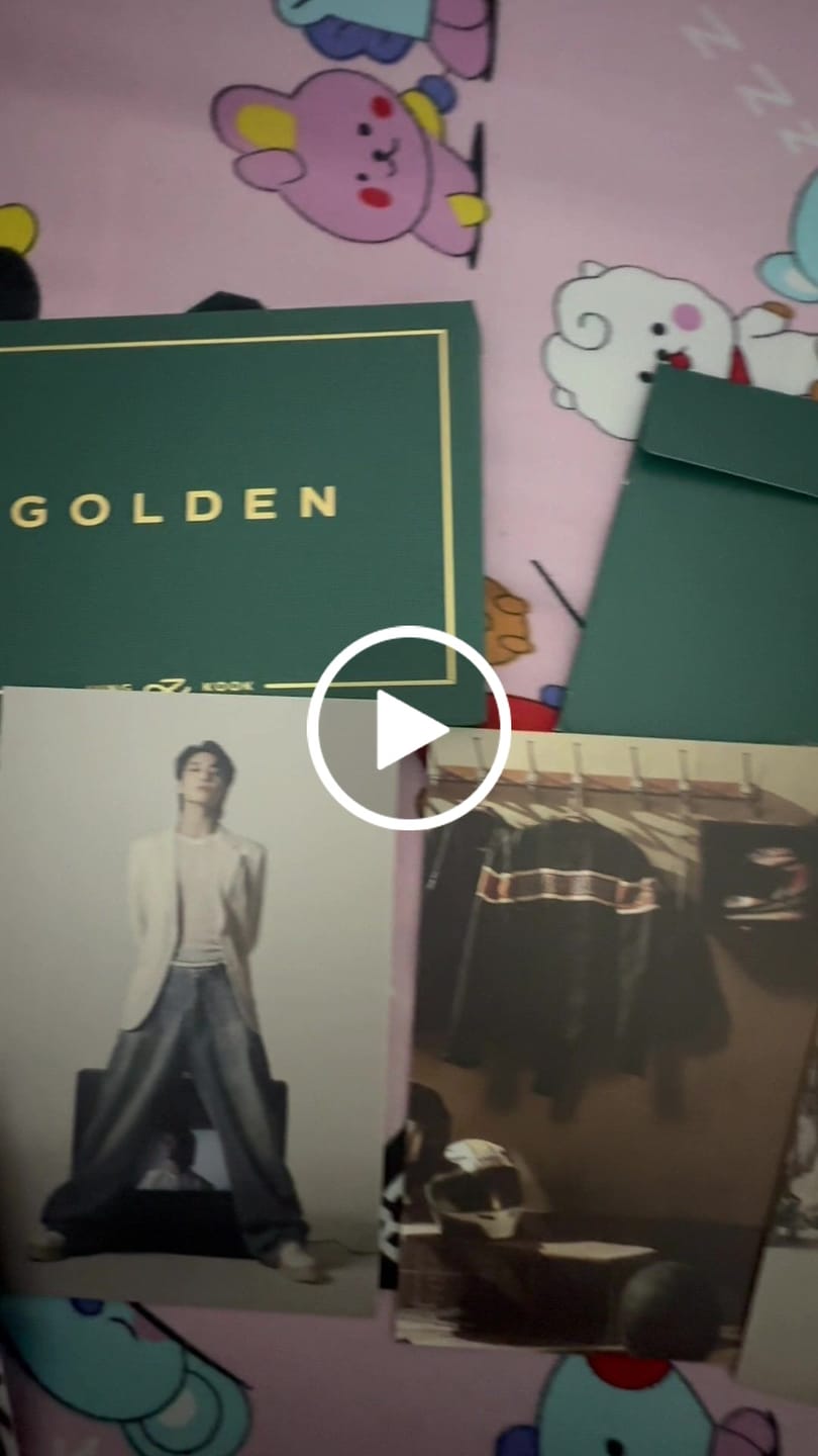 Customer video review of BTS JUNGKOOK - GOLDEN 1ST SOLO ALBUM WEVERSE ALBUMS VER.