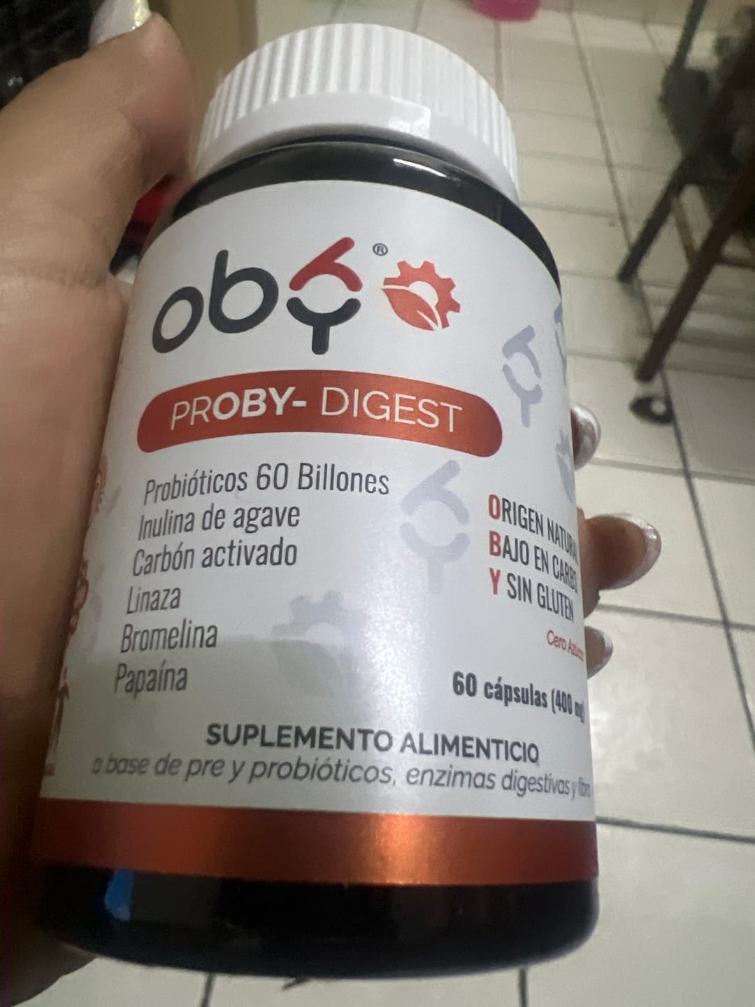 Customer photo review of Proby Digest | 60 billones Probioticos y Prebioticos inulina Agave, Enzimas digestivas, Fibra, Carbon Cascara Coco