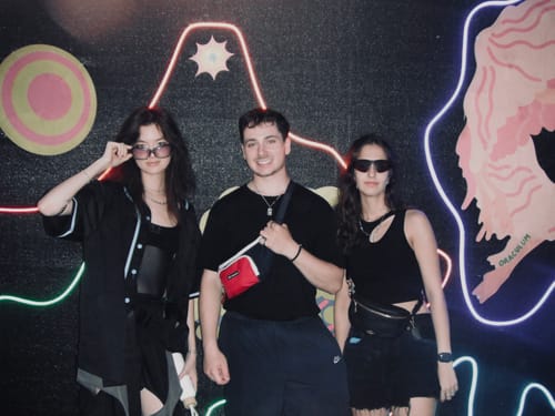 Customer photo review of NEV Cut Out Patchwork Pants