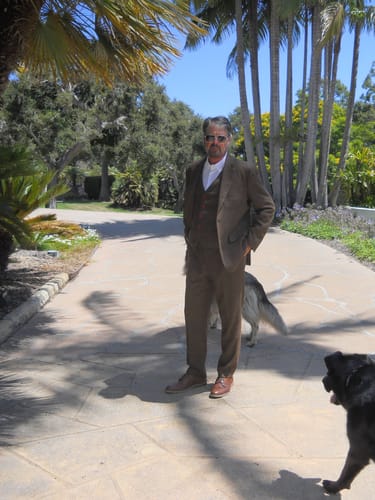 Customer photo review of Brown Check Tweed 3 Piece Suit