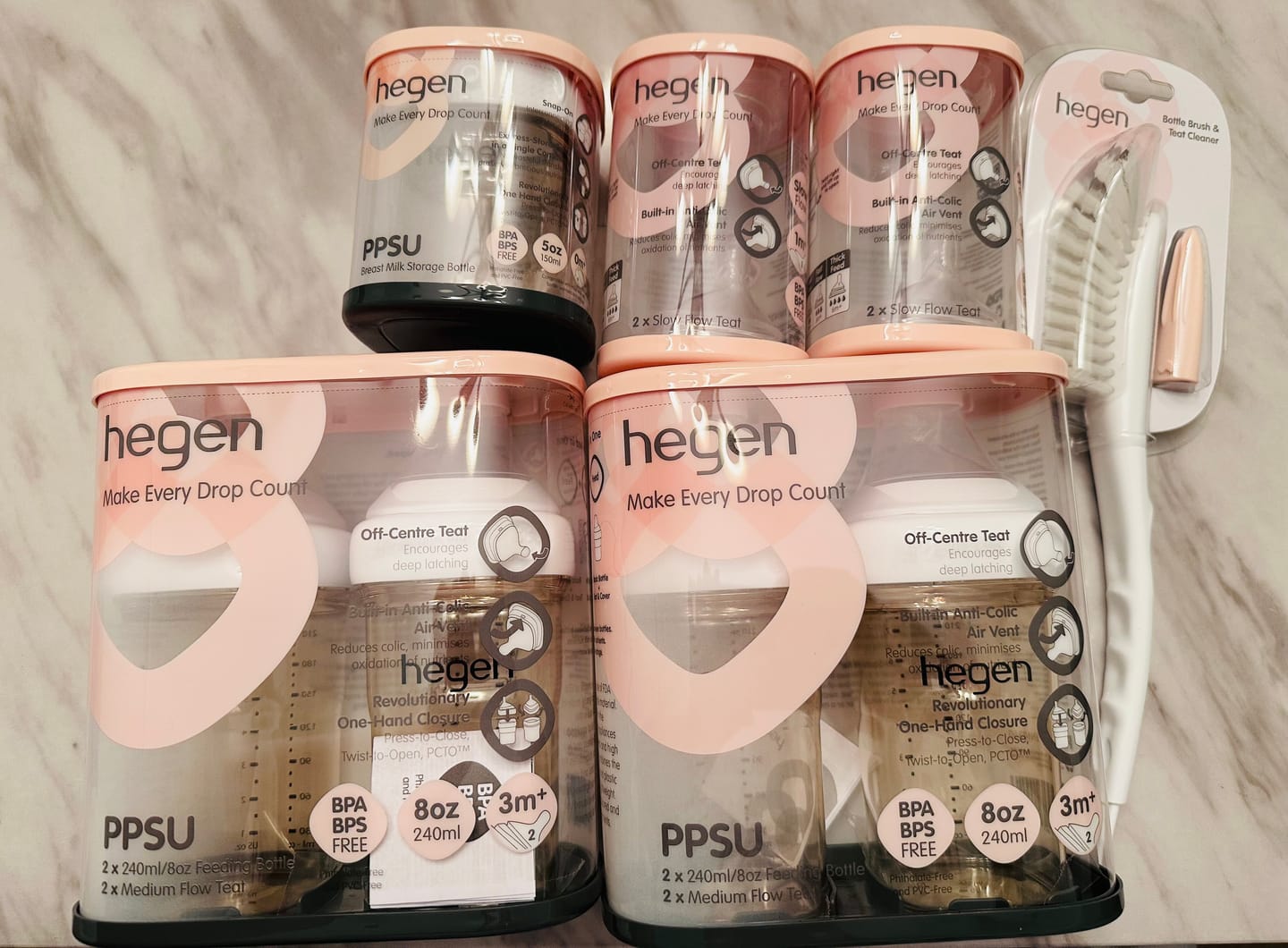 Customer photo review of Hegen Bottle Brush & Nipple Cleaner