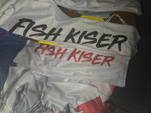 Customer photo review of TX Fishing 3D Fish Hook Texas Flag UV protection custom long sleeves shirts personalized fishing apparel gifts IPH1891