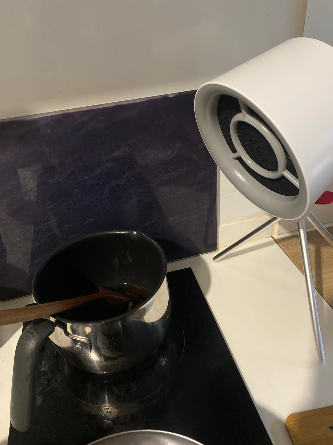 Customer photo review of เครื่องดูดควันไฟฟ้าแบบพกพา | FULI Portable Electric Cooker hood