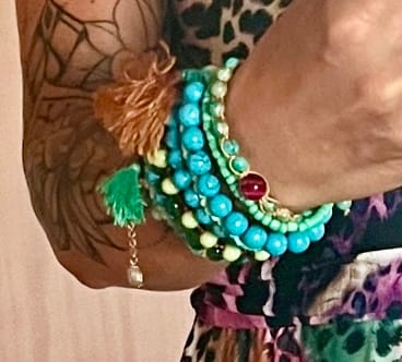 Customer photo review of Kaiserlicher Jaspis Perlen Freundschaftsarmband