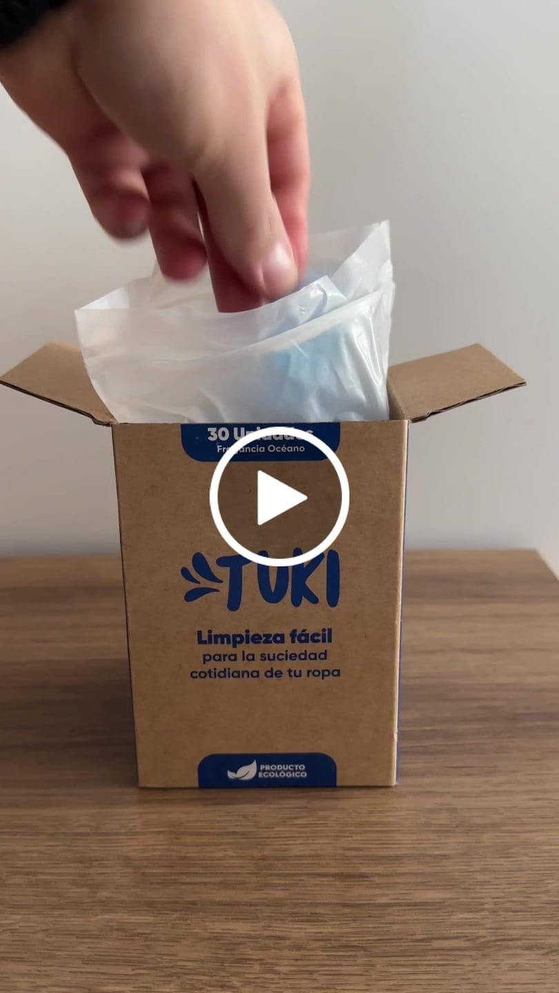 Customer video review of Capsulas Tuki Ecologicas para Lavado de Ropa Aroma Oceano