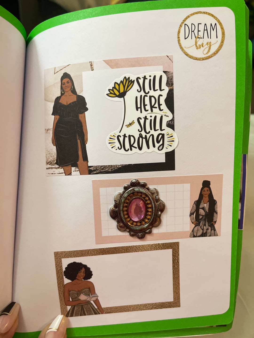 Customer photo review of Black Girl Magic Sticker Book #2