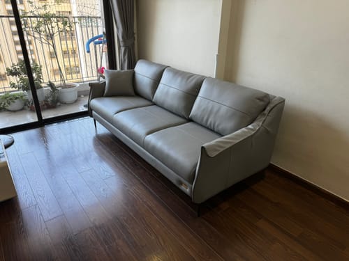 Customer photo review of Sofa văng da 3 chỗ tựa gối - ROSY