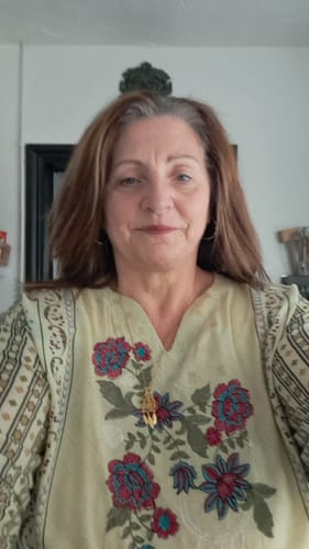 Customer photo review of AMT48018 - Gold/Green Readymade Lawn Suit