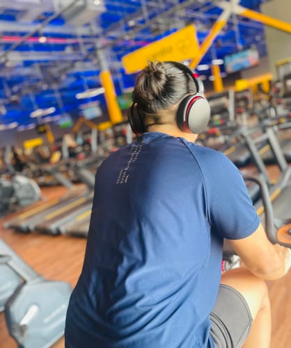 Customer photo review of Training Sport Tee - Navy Blue