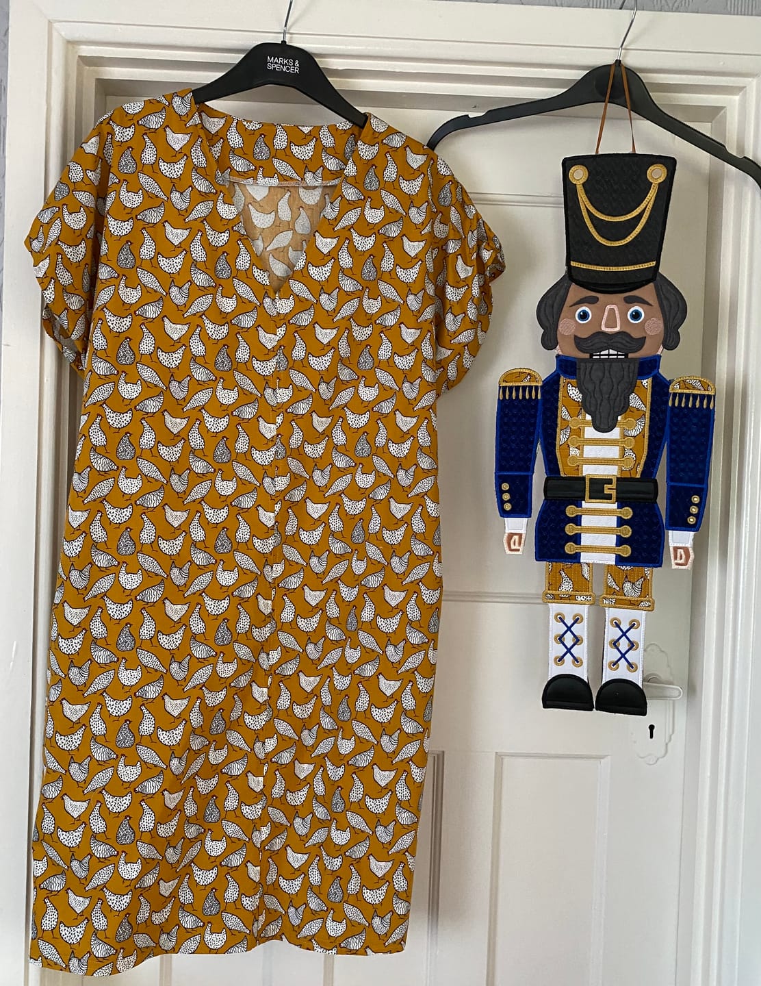Customer photo review of Hens Rose & Hubble Cotton Poplin Fabric
