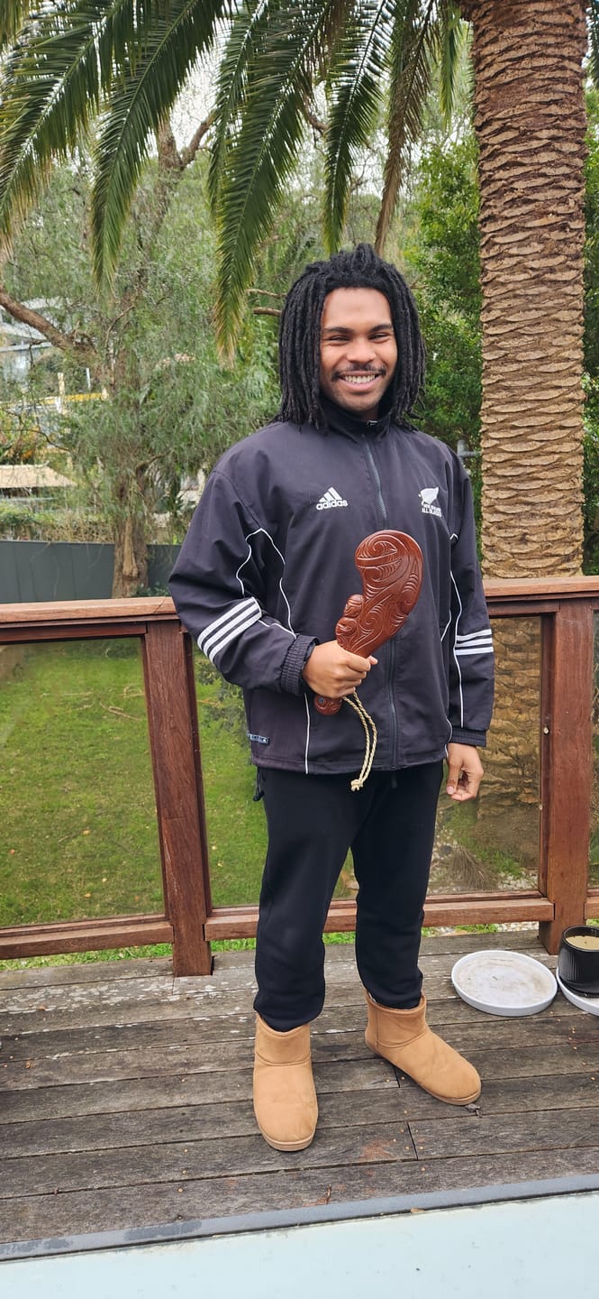 Customer photo review of Small Maori Patu Club on Stand