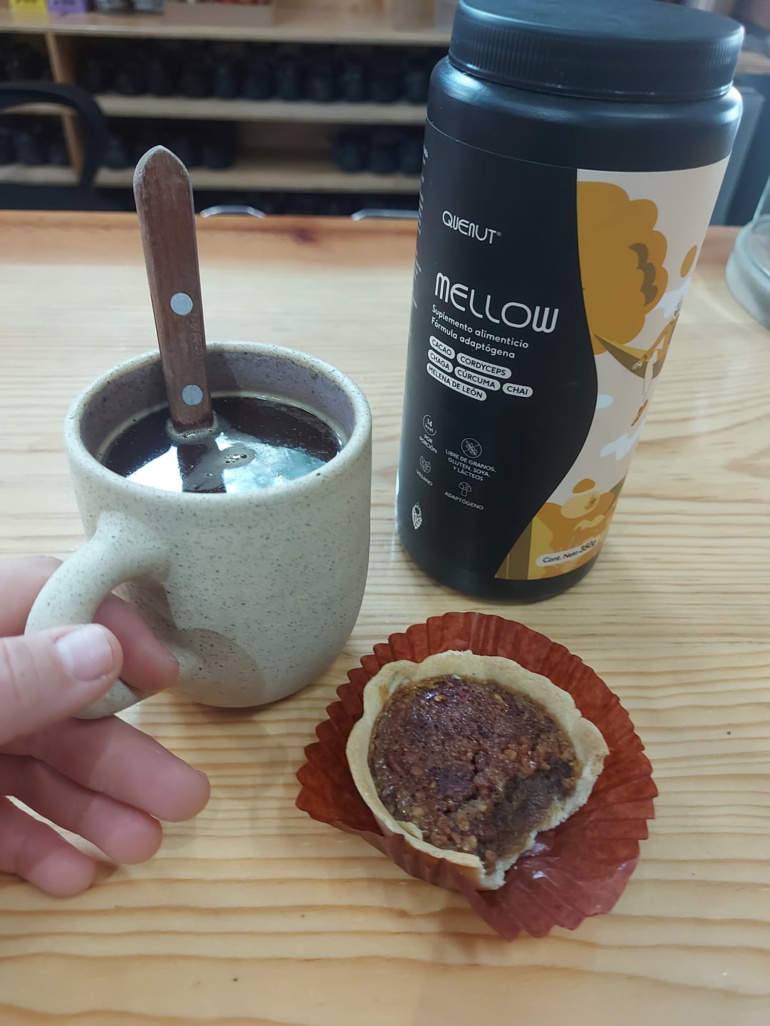 Customer photo review of Mellow - Mezcla de hongos adaptógenos