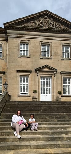 Customer photo review of All In One Bumbag - Walkies Ready® Pink/Green