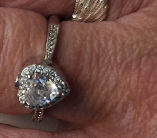 Customer photo review of Forever In My Heart Urn Ring