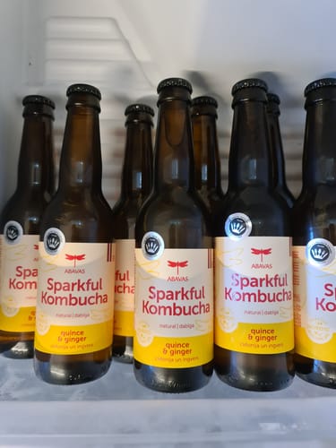 Customer photo review of Sparkful Kombuča ar cidoniju un ingveru, bezalkoholisks