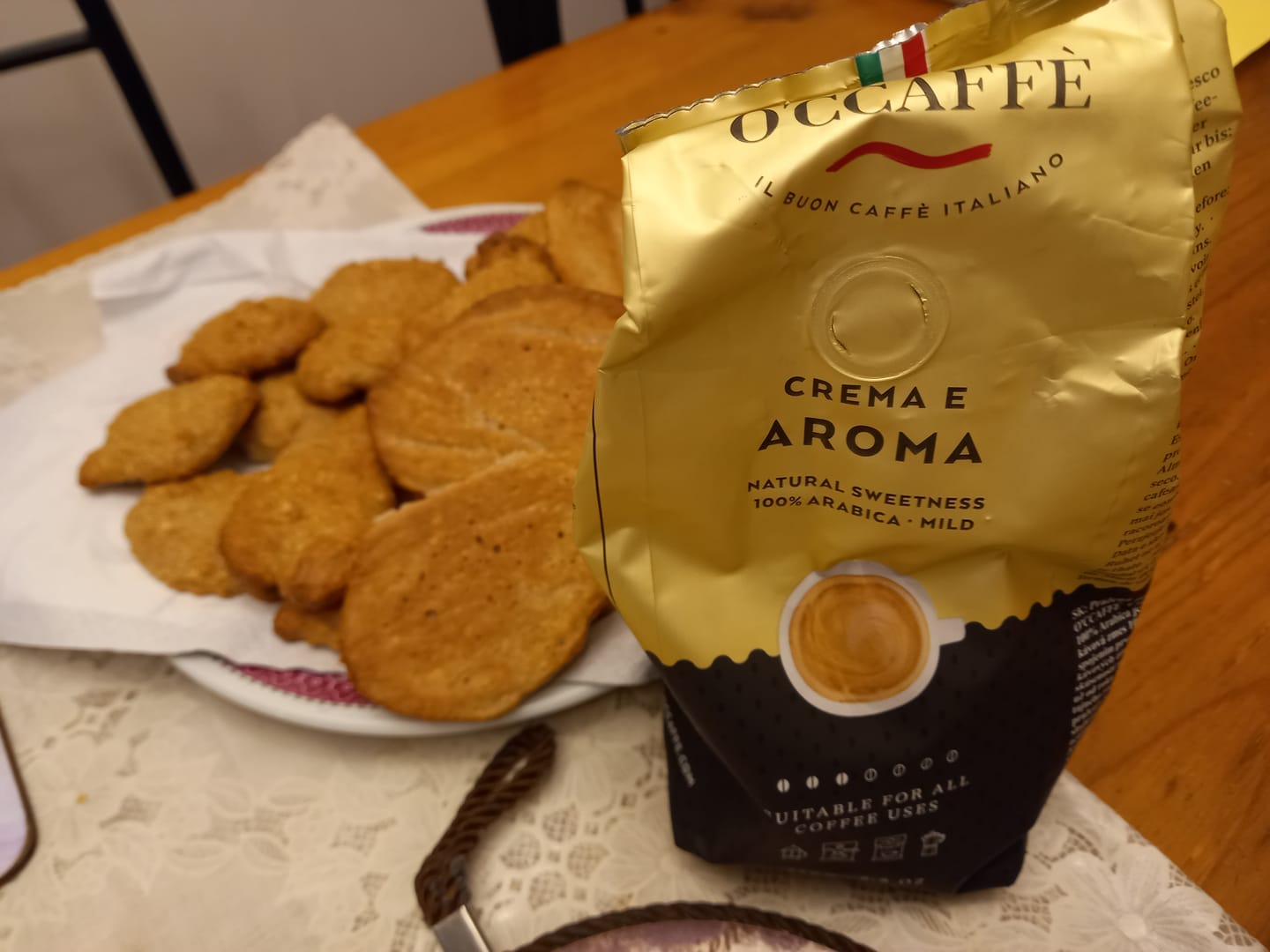 Customer photo review of Occaffe Grano Crema E Aroma 100% Arabica 250 Grs