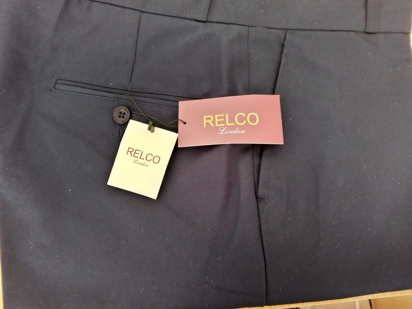 Customer photo review of Sta Prest Trouser - Navy