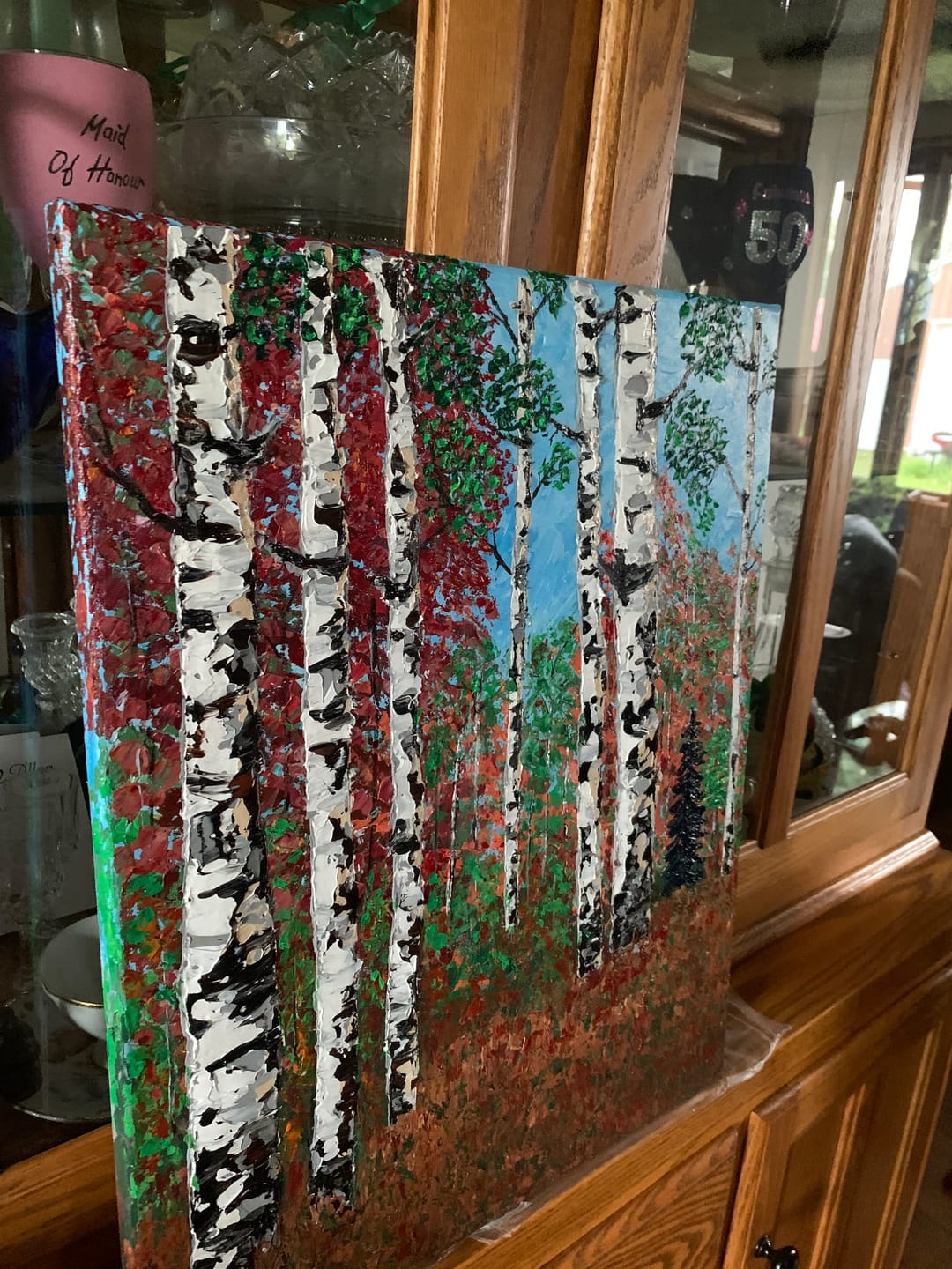 Customer photo review of 20 colors of paint in 4 ounce jars