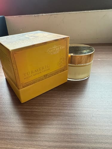 Customer photo review of Turmeric Night Repair Cream