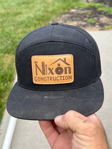 Customer photo review of Richardson 168 7-Panel Leather Patch Hat