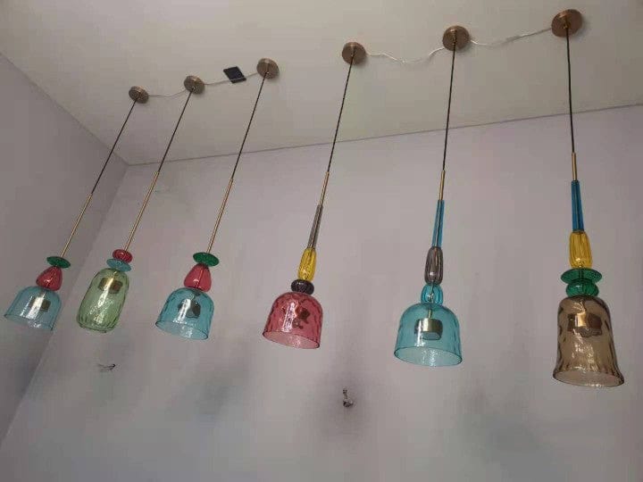 Customer photo review of Olivia Colorful Candy Pendant Light