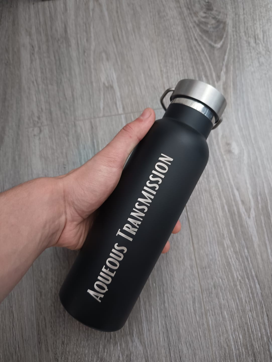 Customer photo review of Personalised Insulated Carry Bottle 600ml