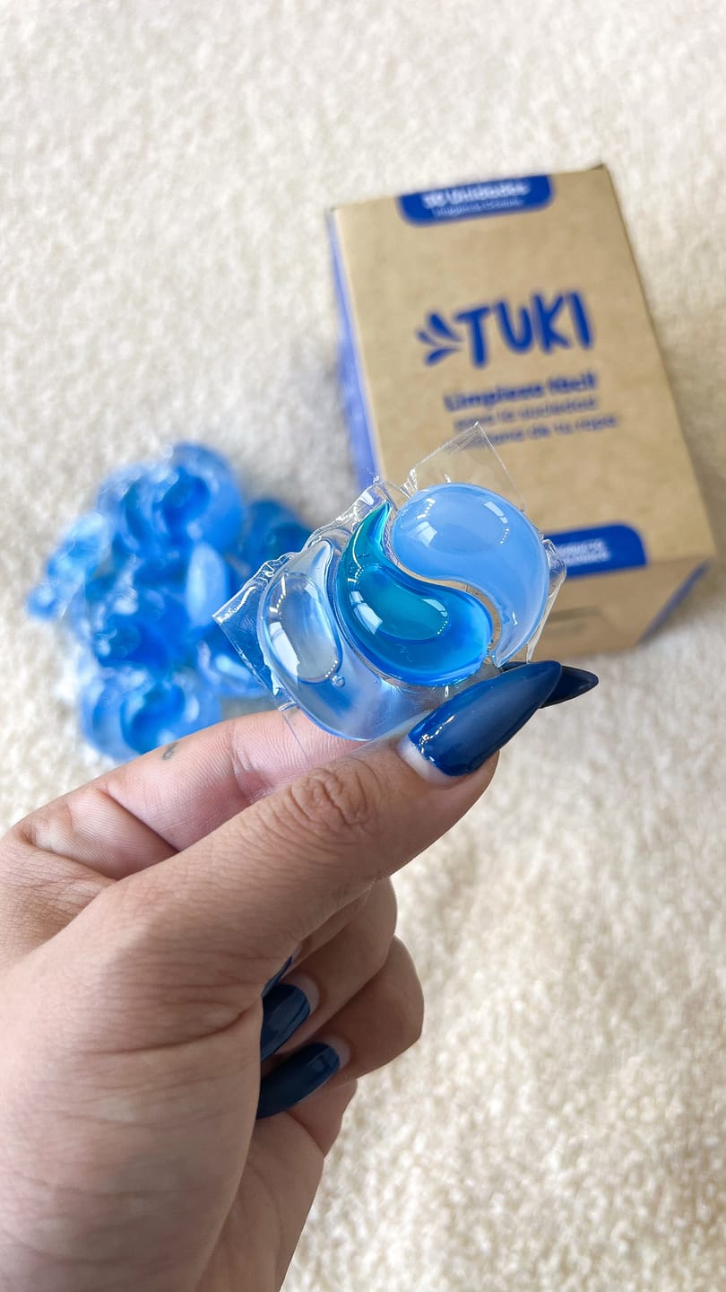 Customer photo review of Capsulas Tuki Ecologicas para Lavado de Ropa Aroma Oceano