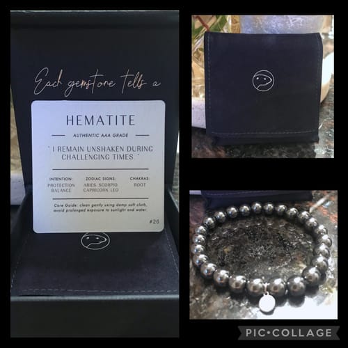 Customer photo review of Hematite Bracelet