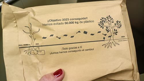 Customer photo review of Eco-Tiras de Detergente 40 lavados Natulim