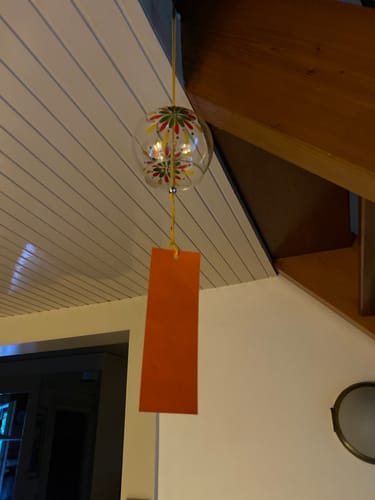 Customer photo review of Carillon Japonais Verre Fireworks