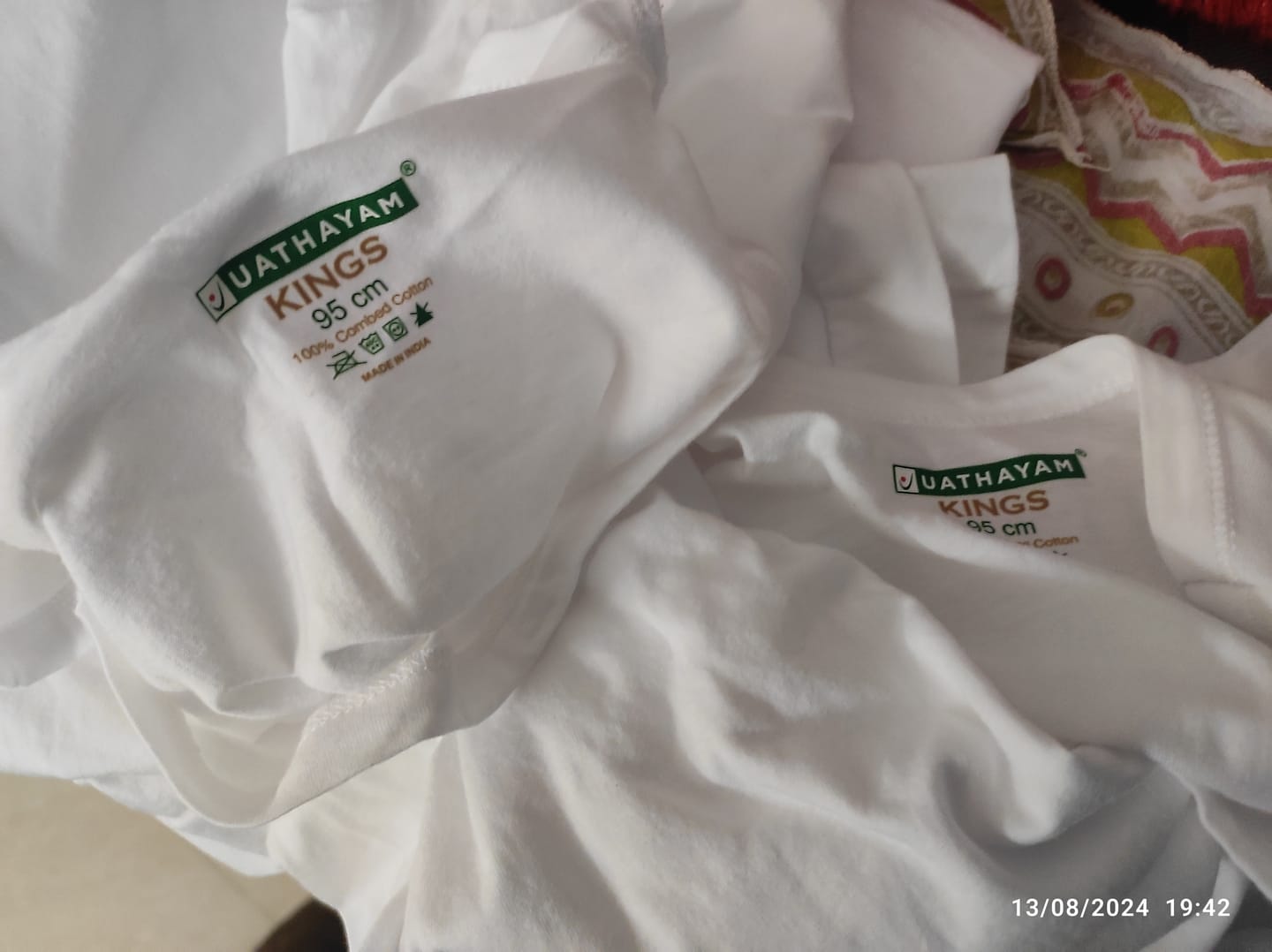 Customer photo review of Kings RNS - 100% Cotton Banian (vest) | Uathayam