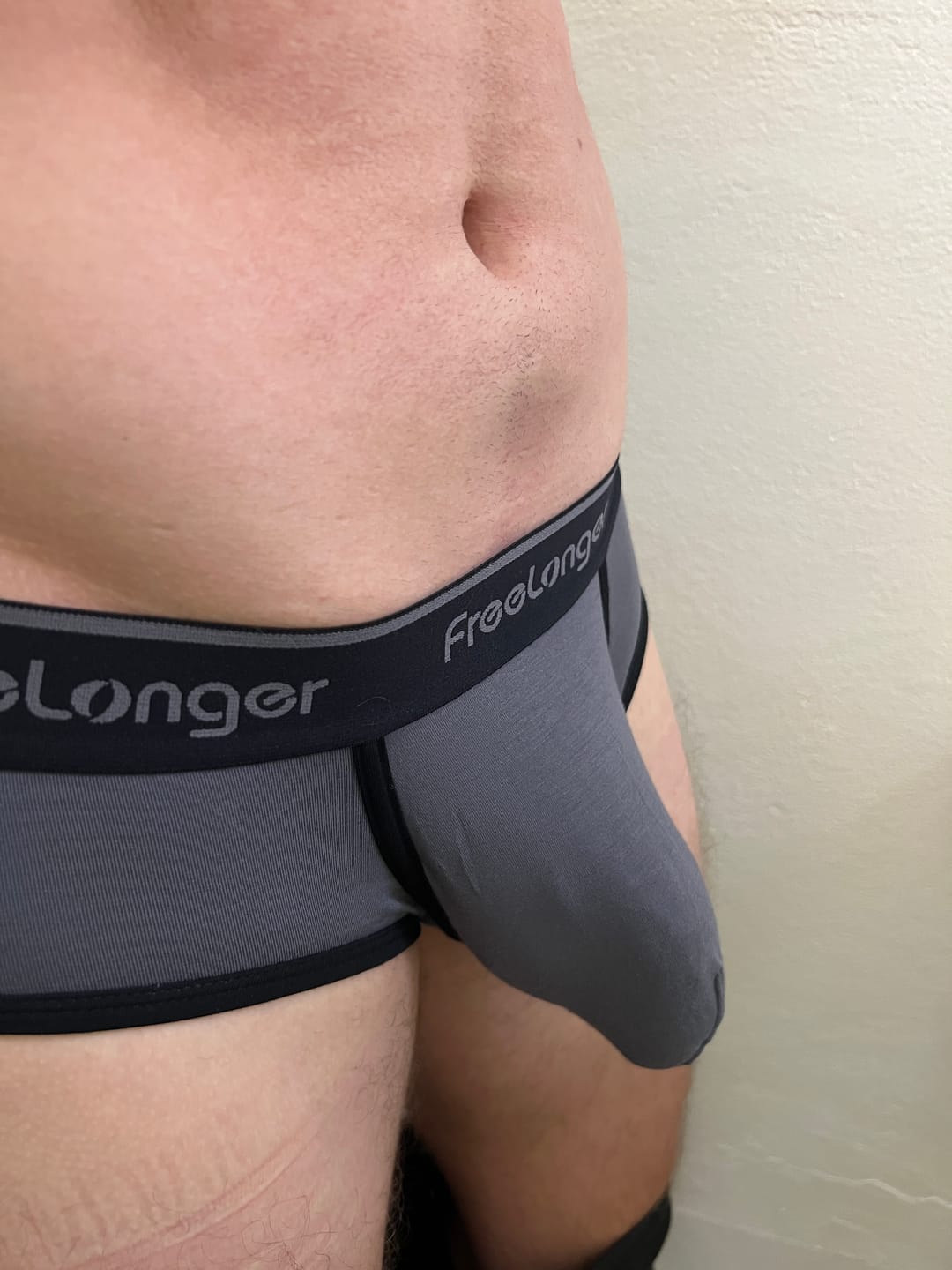 Customer photo review of FreeLonger Men's Microfiber Covered Silky Touch Briefs