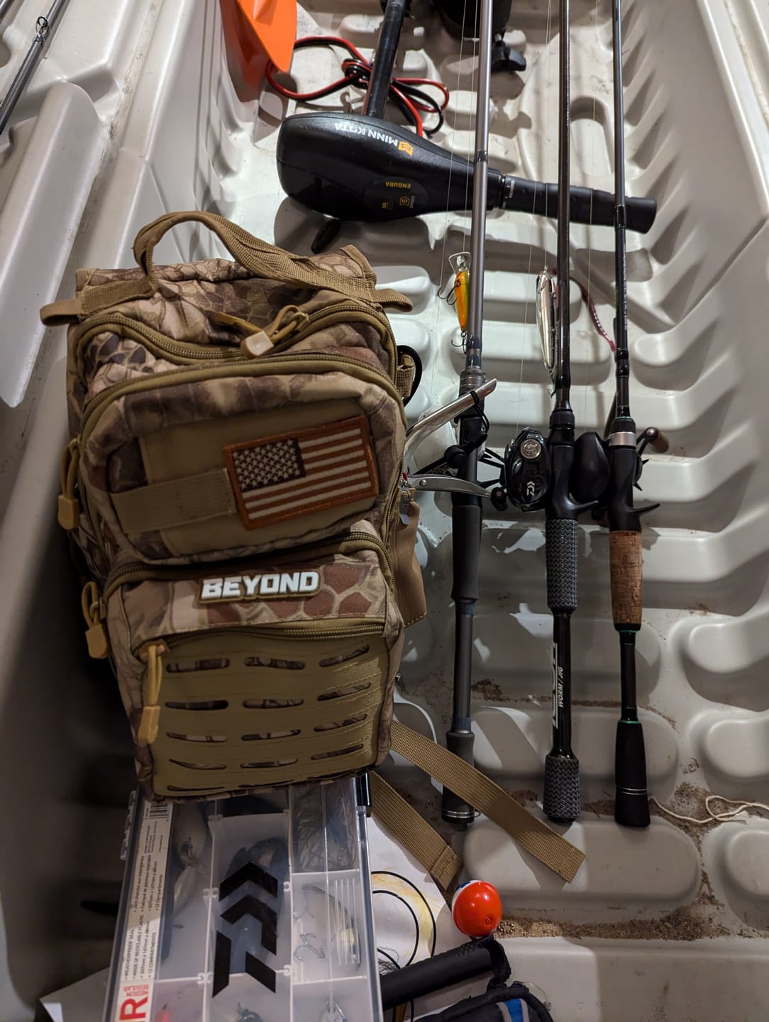 Customer photo review of Beyond Fishing Tackle Bag - The Voyager