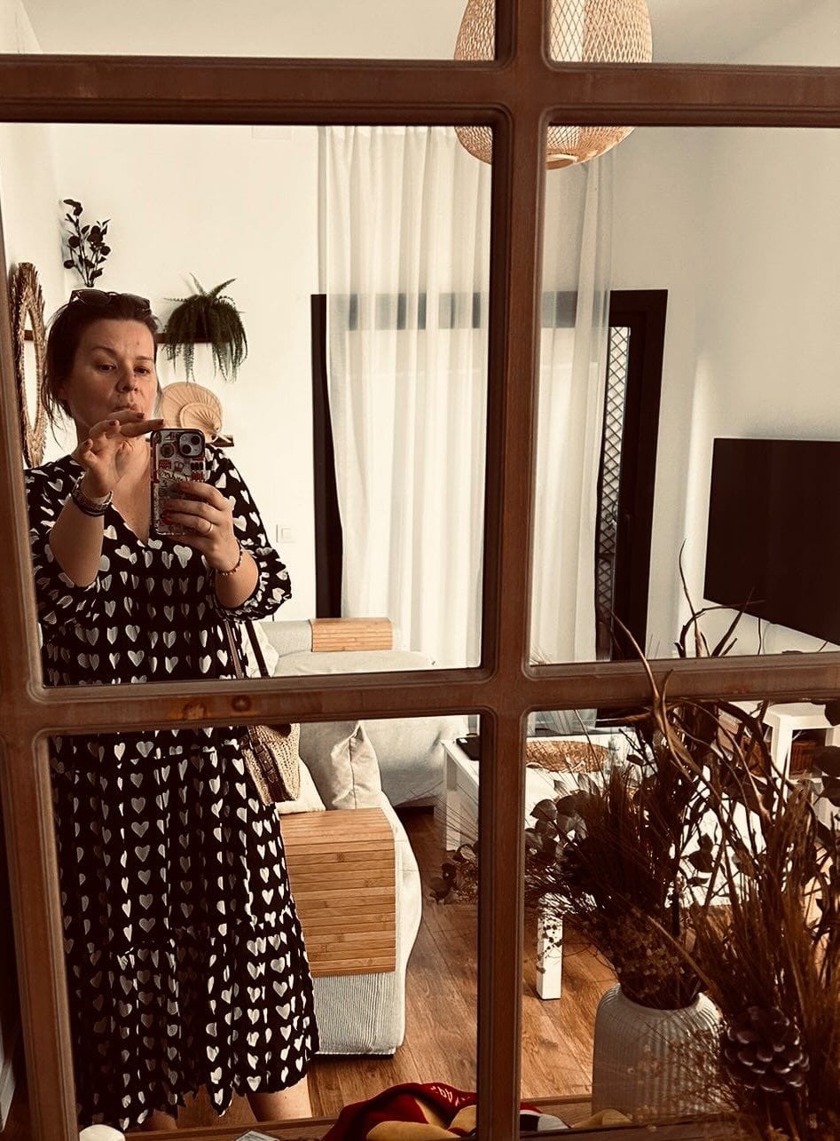 Customer photo review of Lover Black Modal Maxi Dress
