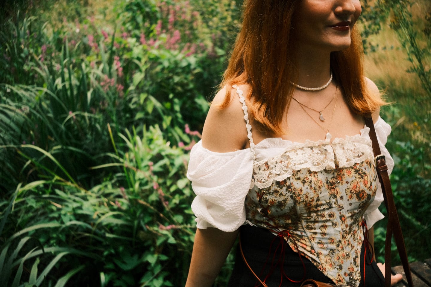 Customer photo review of Van Gogh sunflowers inspired corset