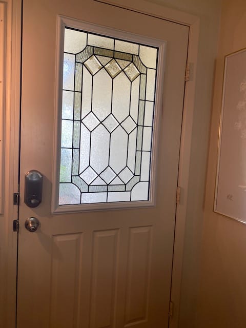 Customer photo review of Stratford Glass and Frame Kit (Half Lite 24" x 38" Frame Size)