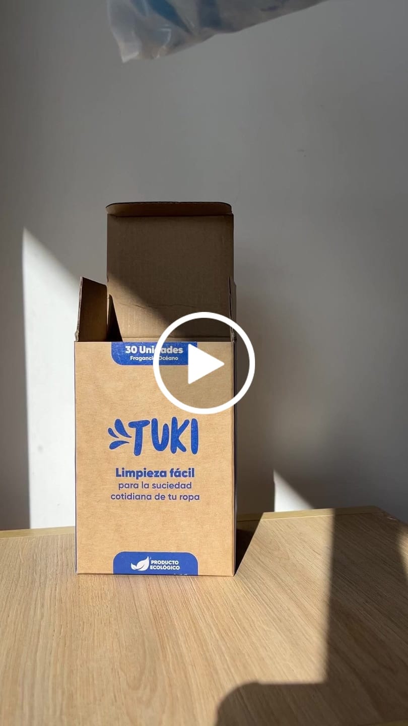 Customer video review of Capsulas Tuki Ecologicas para Lavado de Ropa Aroma Oceano