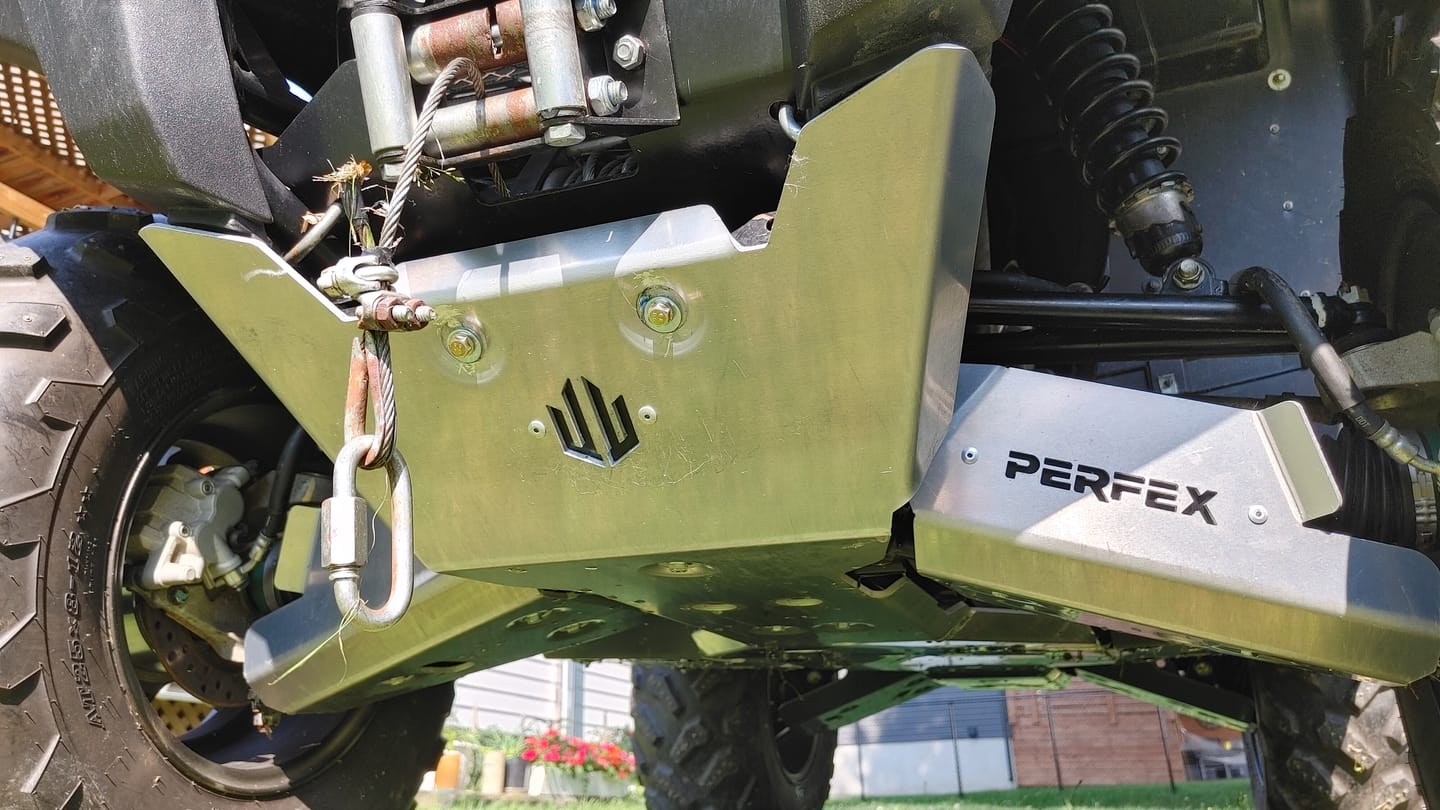 Customer photo review of Complete Aluminum Skid Plates for Kawasaki Brute Force 750i