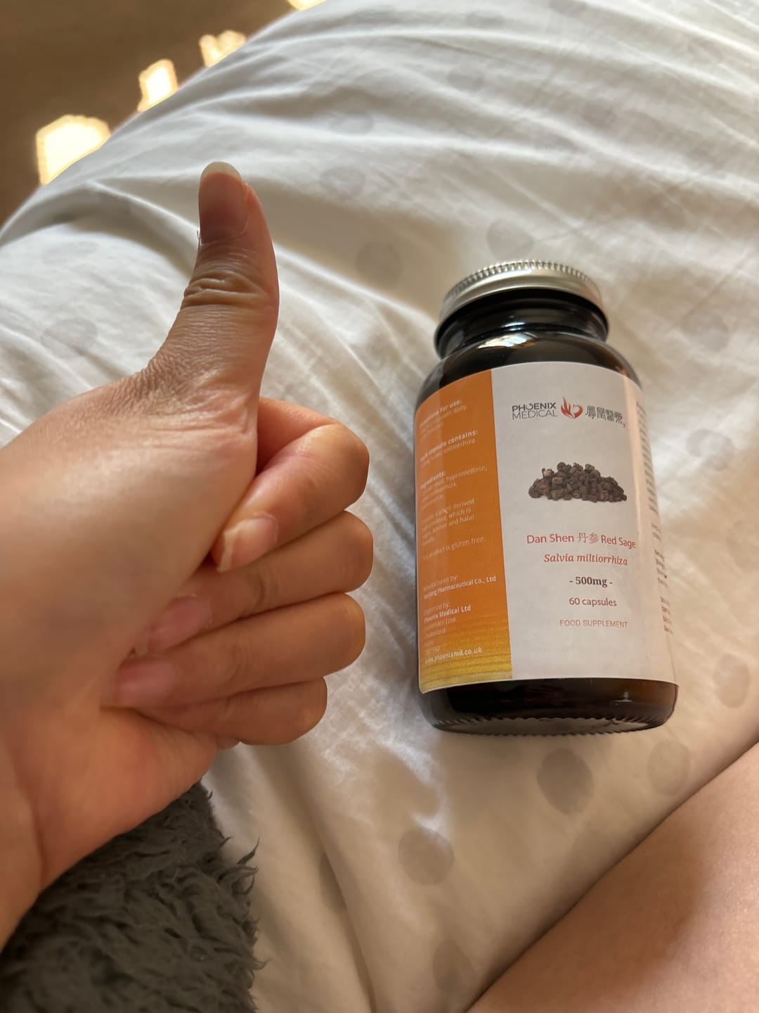 Customer photo review of Red Sage (Dan Shen/丹参胶囊) Supplement - 60 Capsules