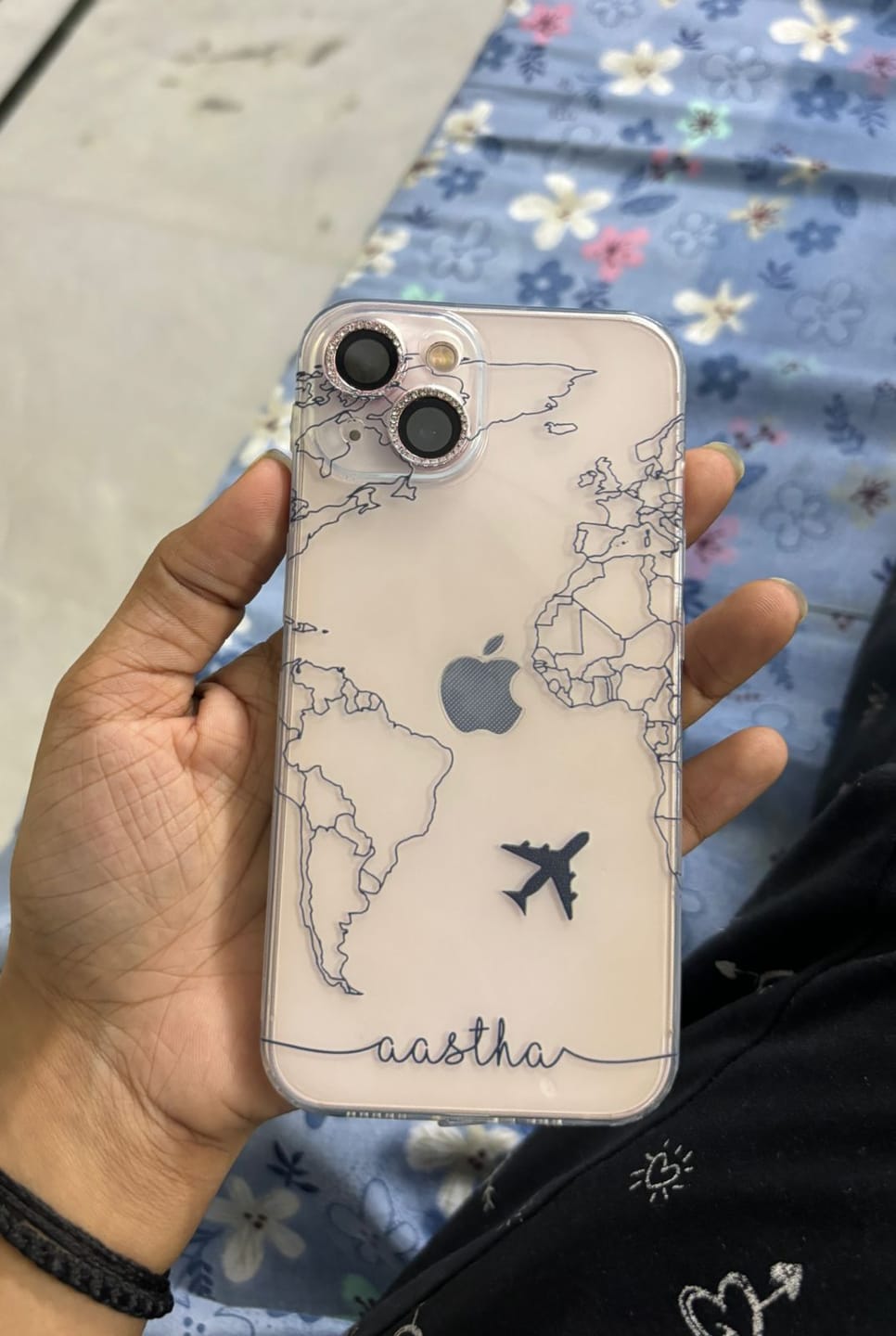 Customer photo review of World Map Transparent Custom Slim Soft Cases
