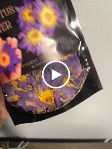 Customer video review of Whole Blue Lotus Flower